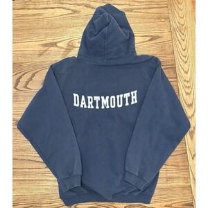 Vintage 90s Umass Darmouth Double-Sided Hoodie Sweatshirt Size Medium
